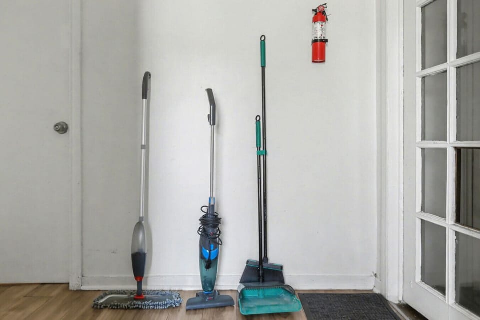 Stay prepared with all the essentials. We provide easy access to cleaning tools and safety equipment, ensuring you have everything needed to keep your surroundings fresh and secure throughout your visit.