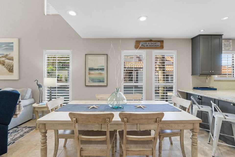 Dining Room ~ sits between the kitchen and living room so everyone can be apart of all the family conversations and create special memories of being together.