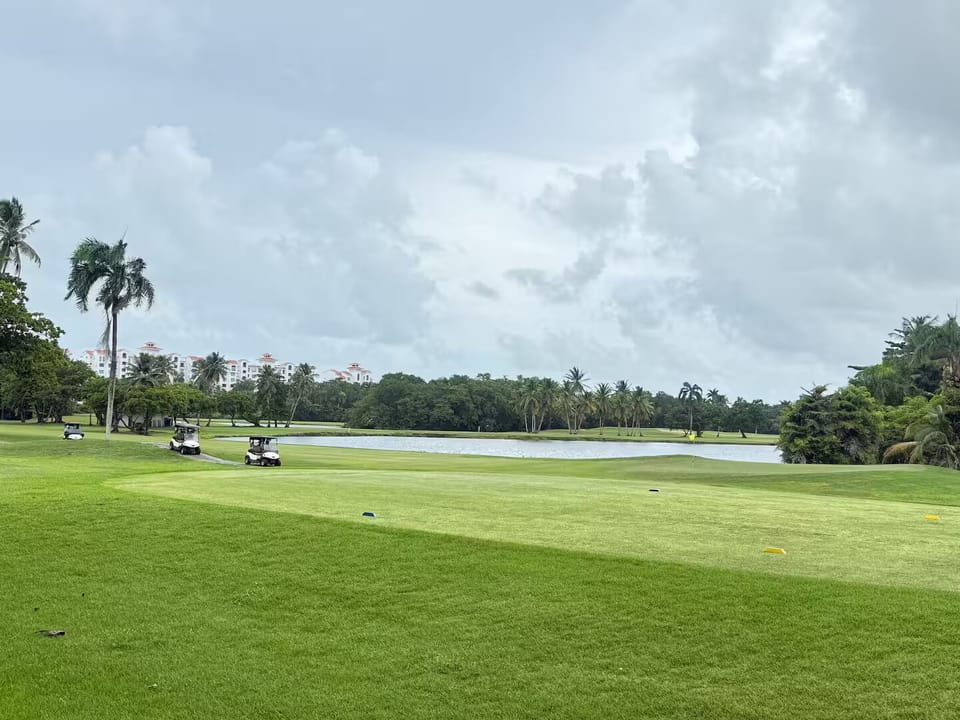 Golf course view from the terrace.