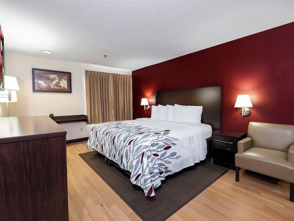 Stretch out and relax with cozy seating and airy space.