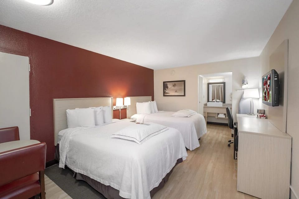 Relax into plush pillows and enjoy a calm, quiet night.