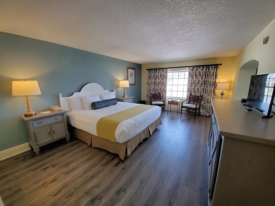 Stretch out and relax in a bright, spacious king retreat.