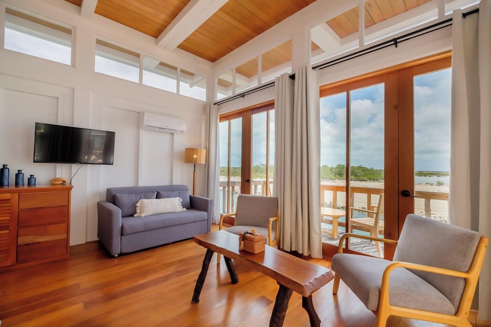 Kick back on the sofa and stream favorites after beach days.