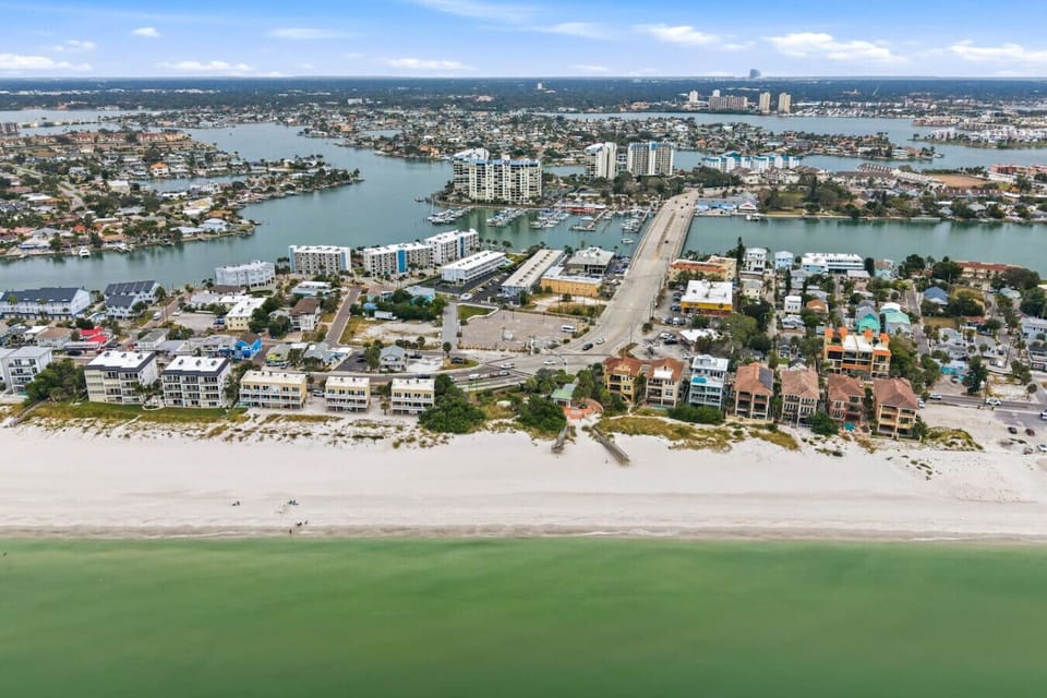 Aerial of the beach and surrounding area