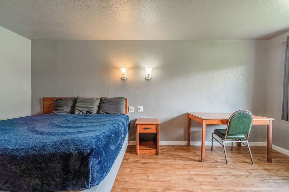 Settle in and catch up on work at the in-room desk.