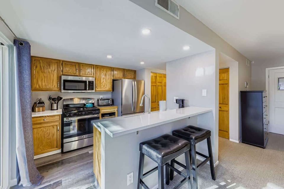 Kitchen with all essentials and generous counter space
