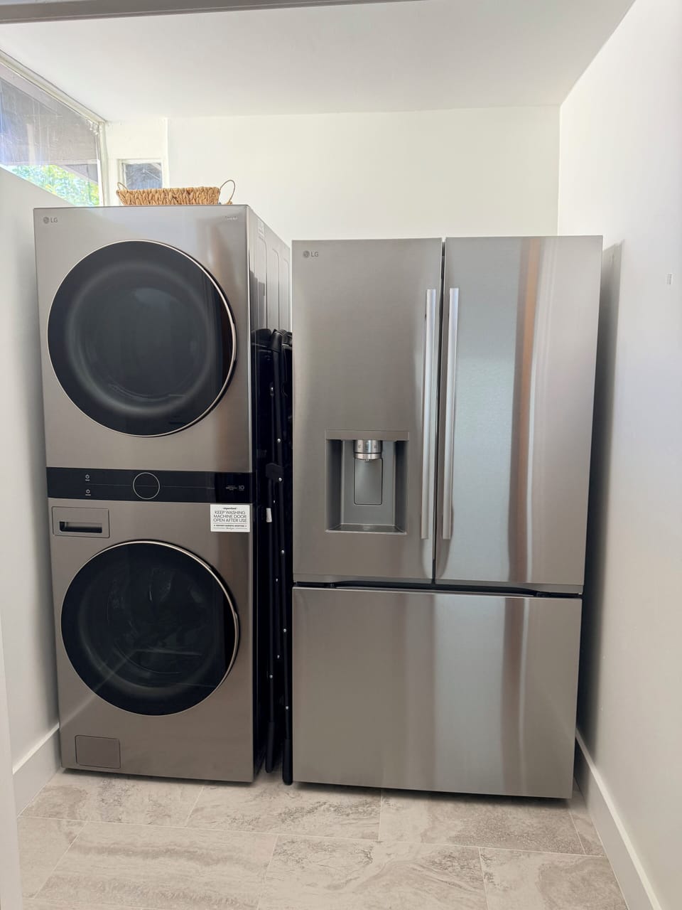 Laundry Room With Full Size Washer and Dryer