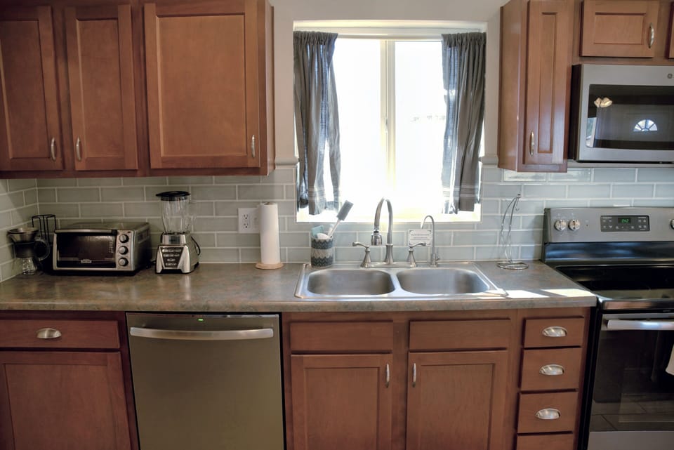Kitchen with filtered drinking water on tap