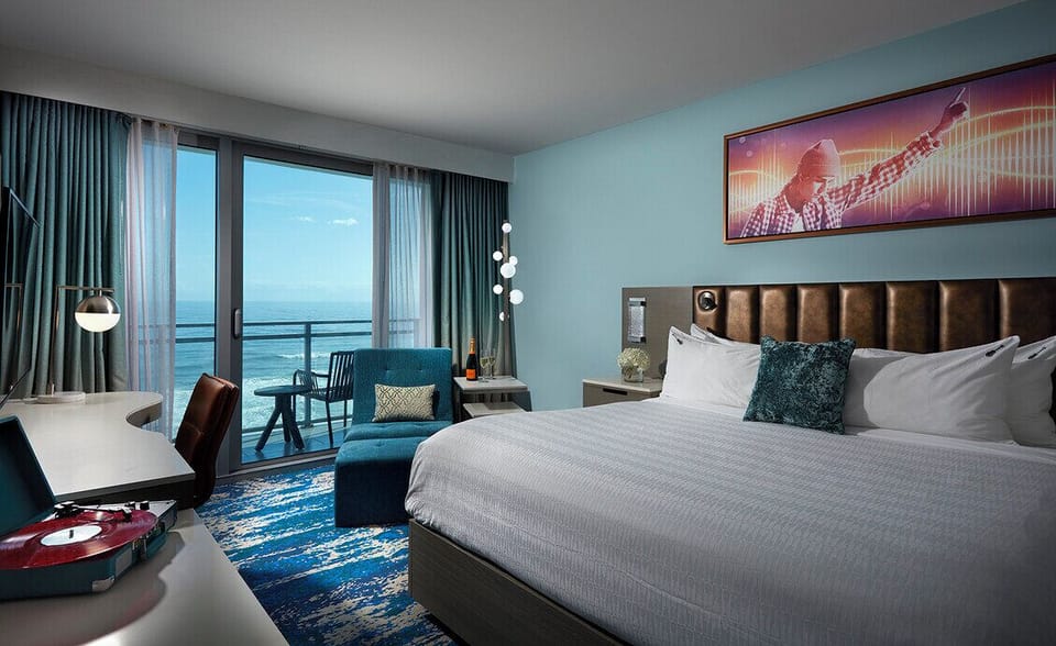 Wake refreshed and step straight onto your ocean-view balcony.