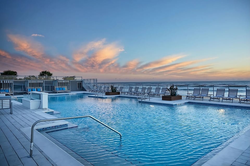 Unwind at sunset with oceanfront swims and open skies.