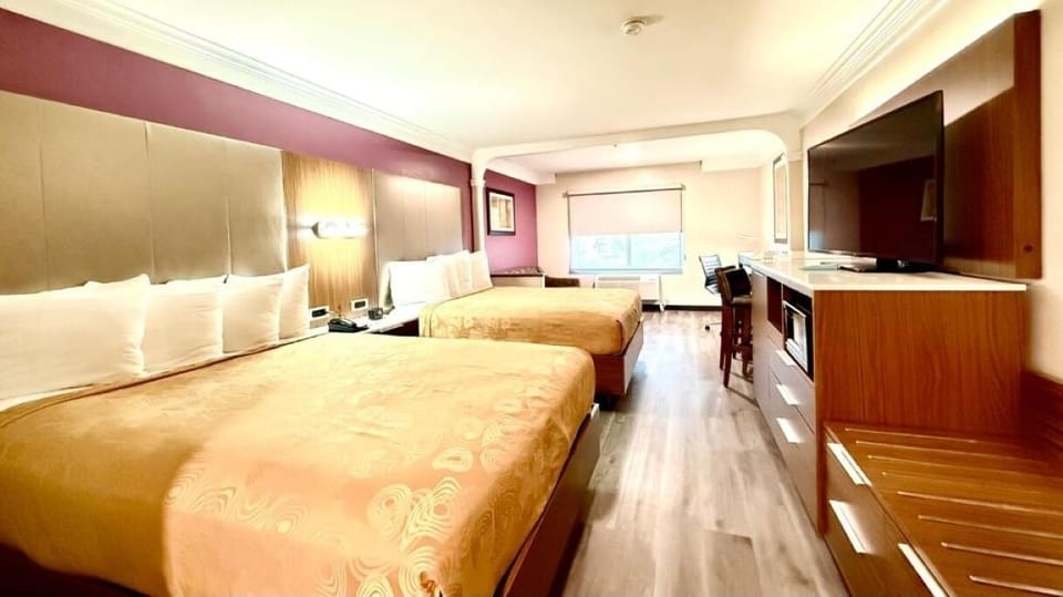 Settle in with roomy layout, big TV, and ample storage.