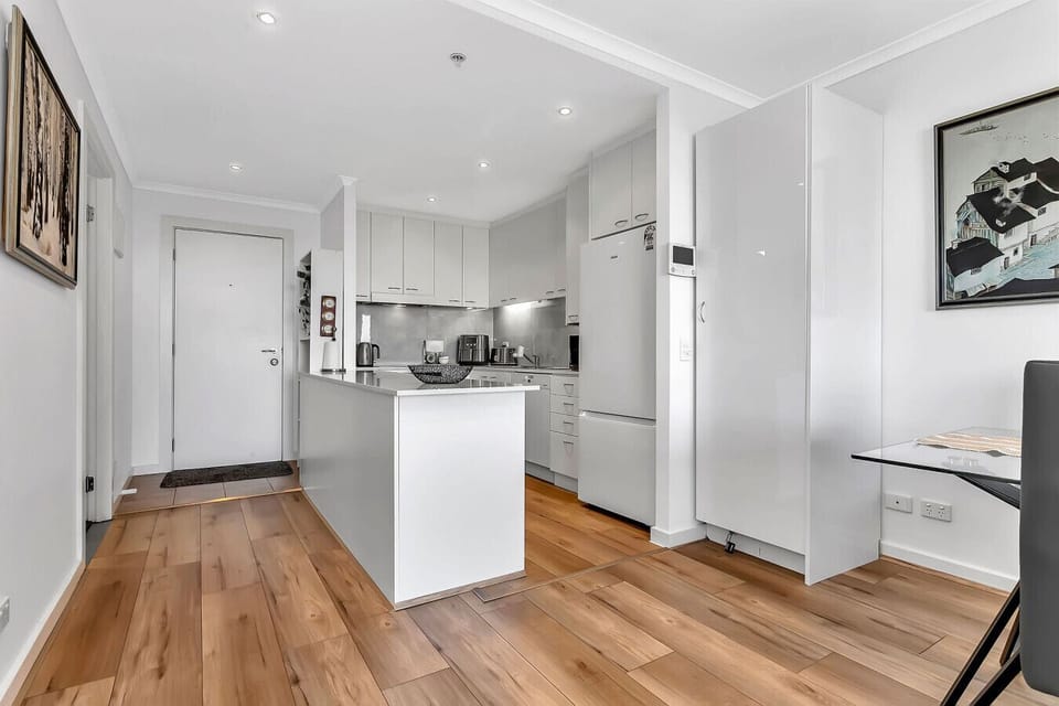 Open-plan kitchen and living area