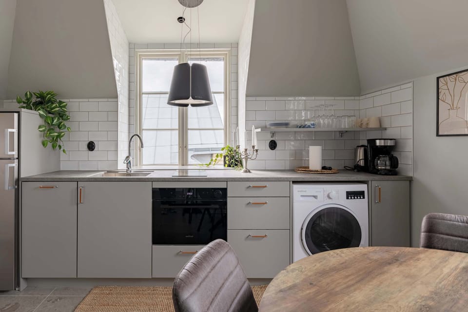 A combined washer/dryer for your convenience to use during the stay.