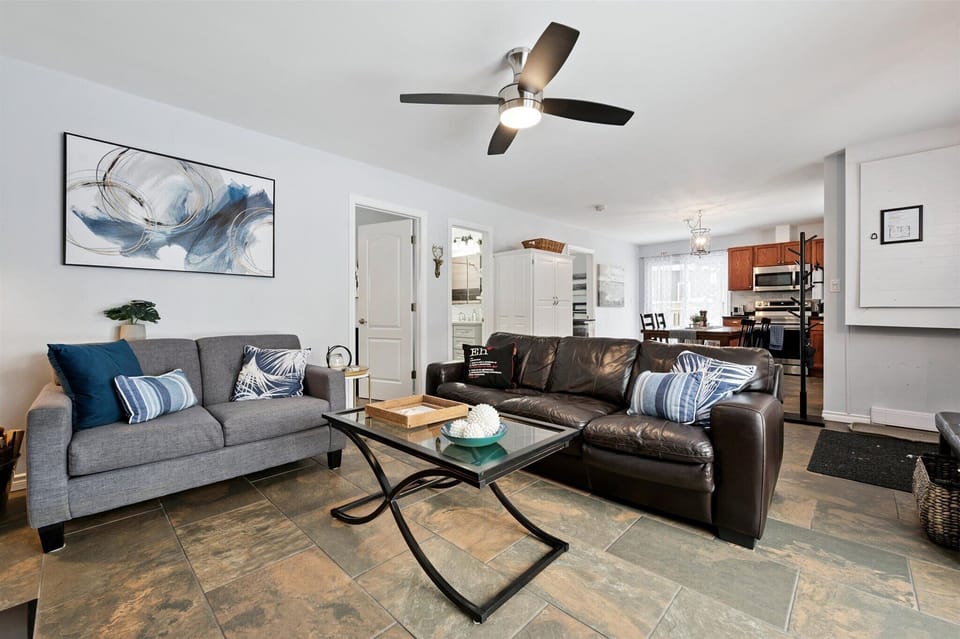 Comfortable seating and a calm, modern cottage feel that makes it easy to unwind.
