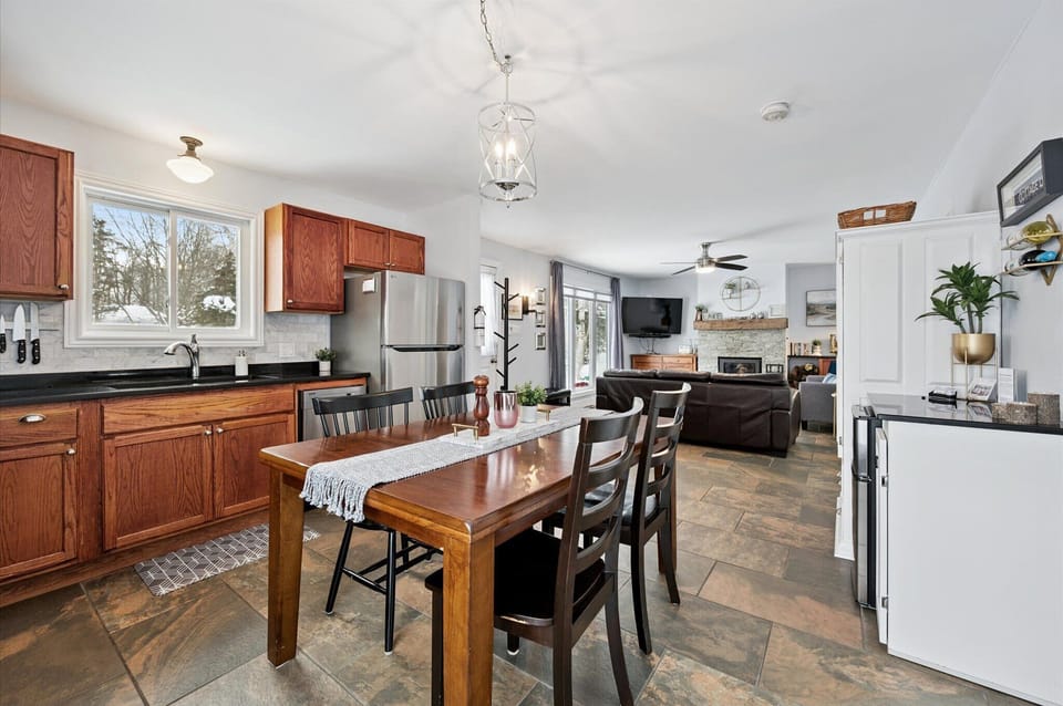 Open kitchen designed for real vacation living — cook, chat, and gather without missing a moment.