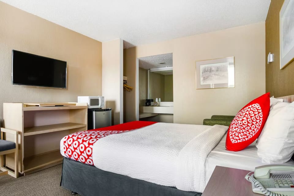 Settle in with streaming TV and convenient in-room essentials.