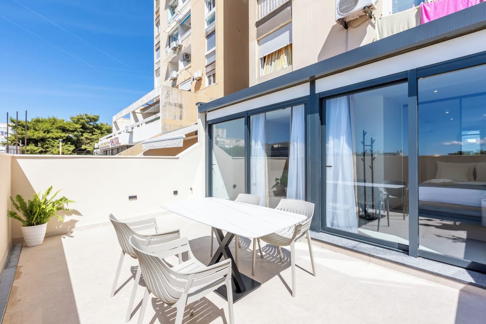 Balcony with open view, fresh air, and a calm relaxing atmosphere.
