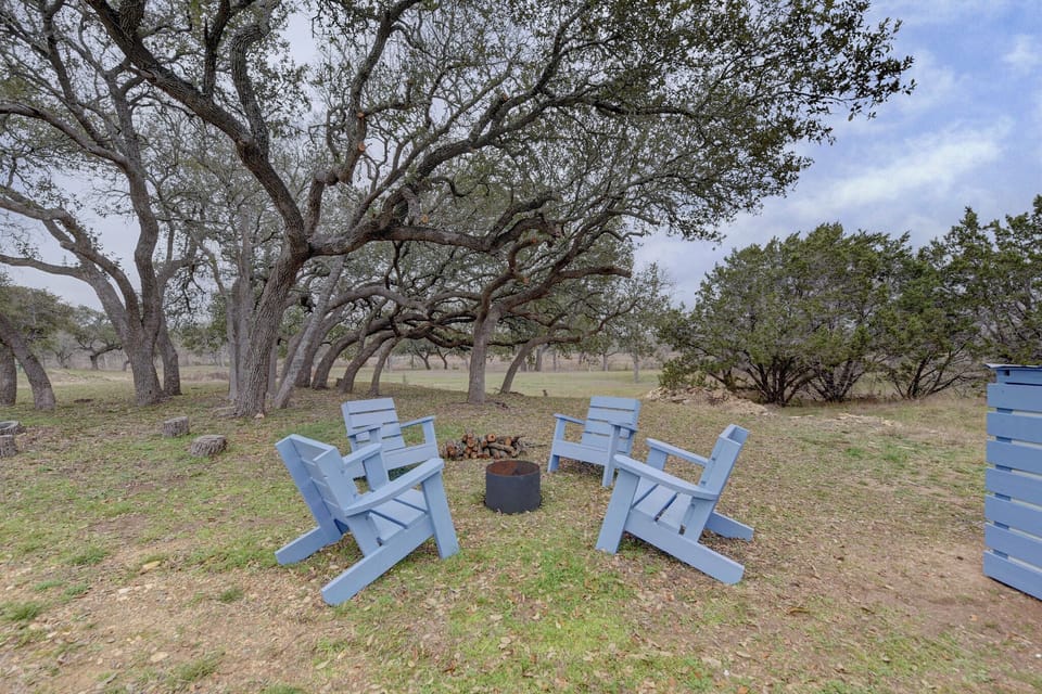 Gather around the firepit under a starry sky