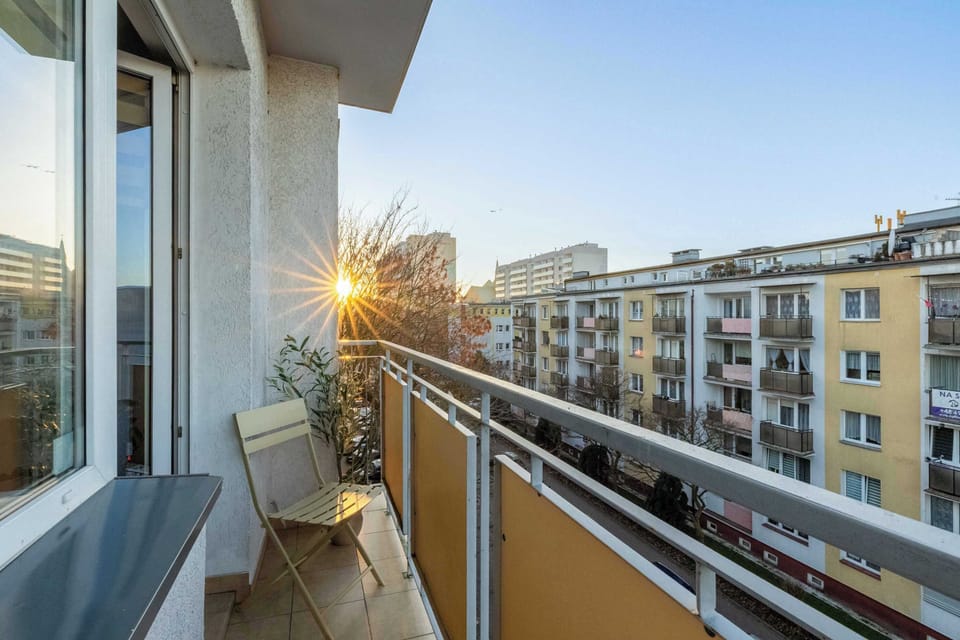 The balcony's peaceful ambiance is ideal for unwinding.