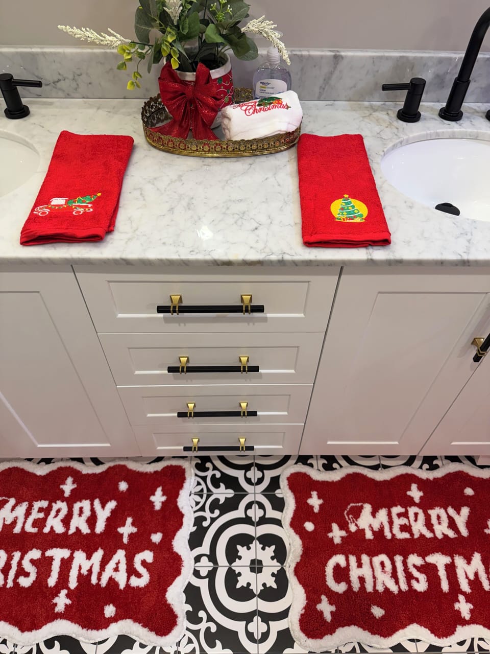 Master Bathroom with Double Sinks