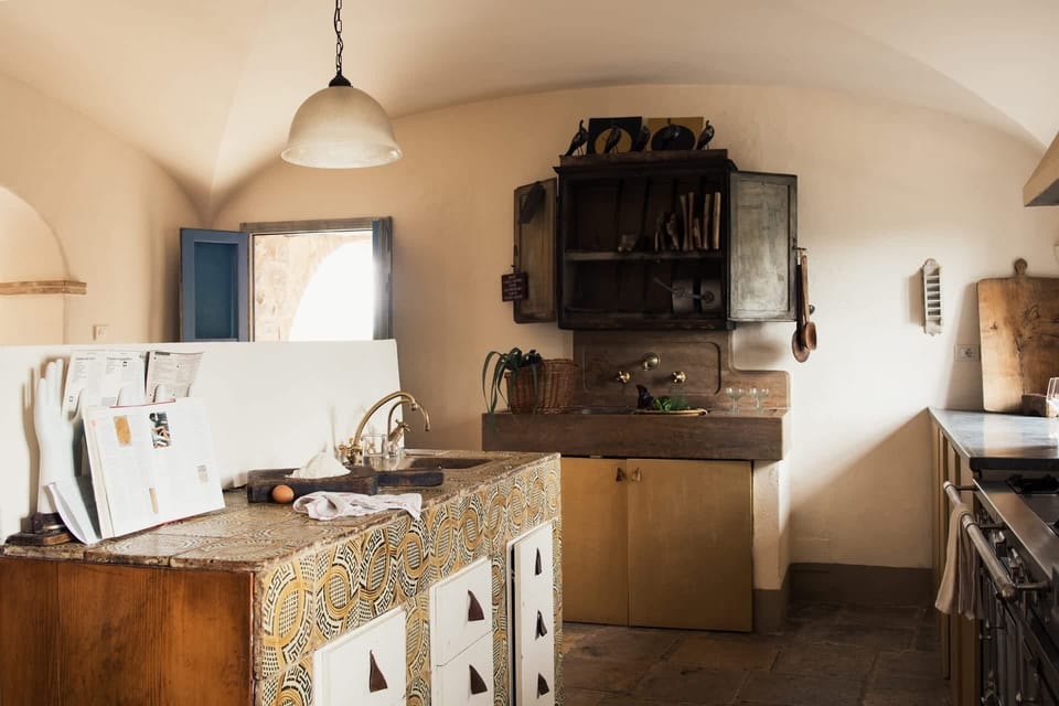 "Main Villa Kitchen: Where Tuscan Culinary Magic Happens