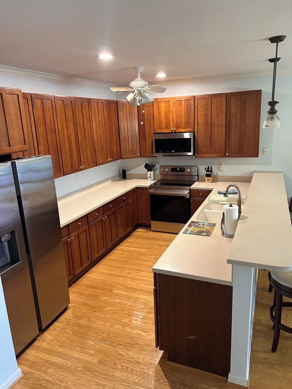 Kitchen with new appliances