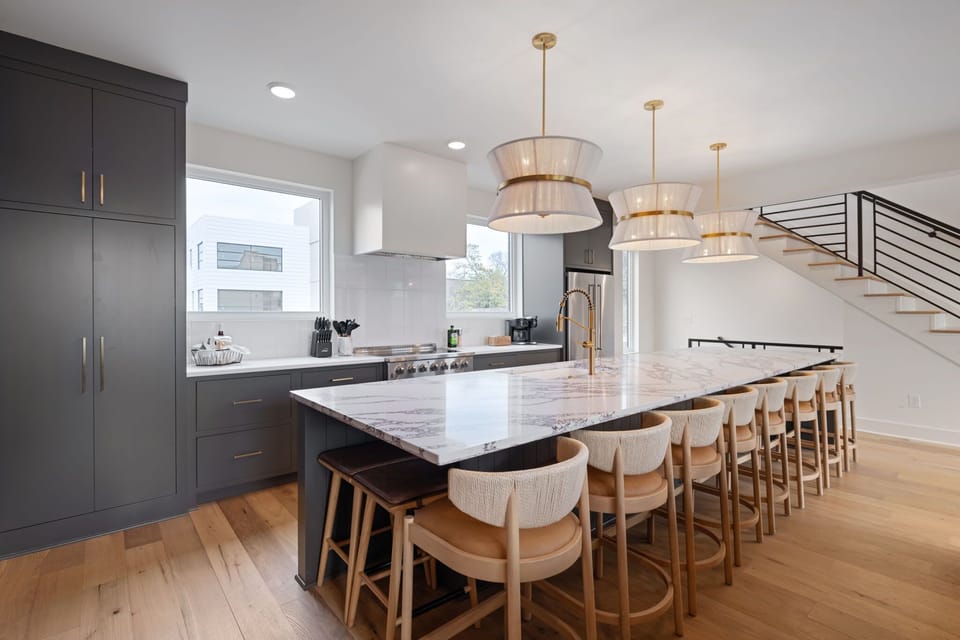The Chestnut – Chef’s kitchen with large island
