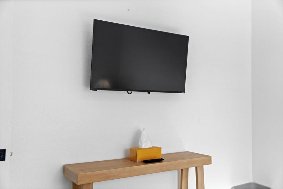 TV is signed into Netflix, HBO Max, HULU, Disney+ and Apple TV. Enjoy!
