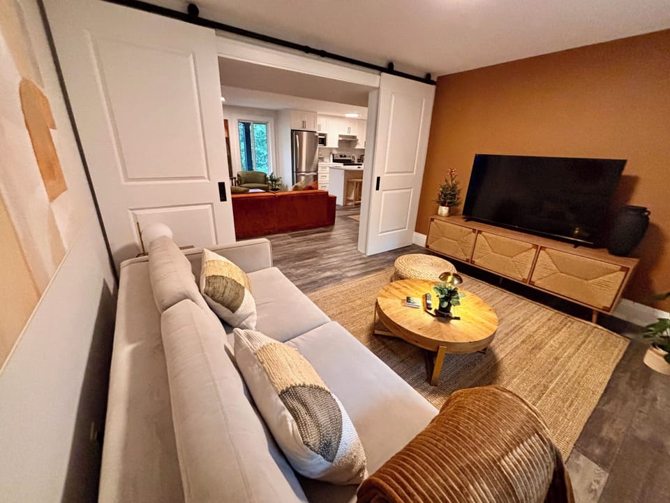 Den with Smart TV and pull out sofa for second optional bed. 