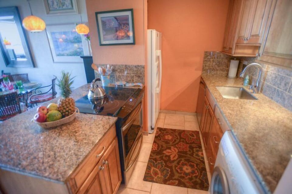 Well-appointed kitchen.