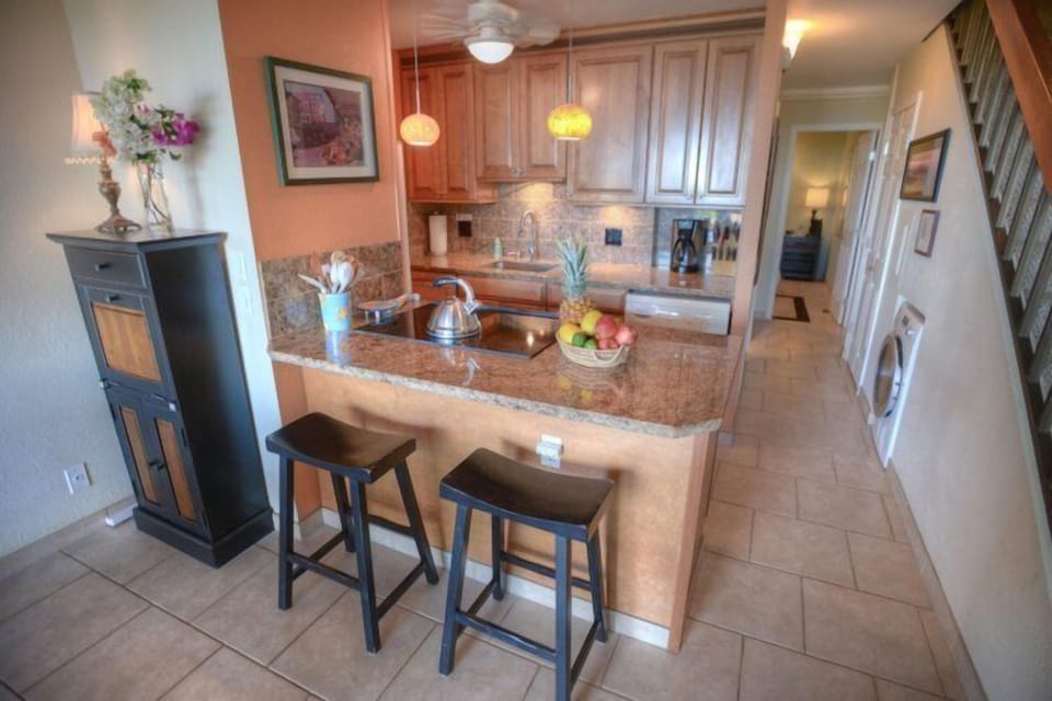 Counter seating.