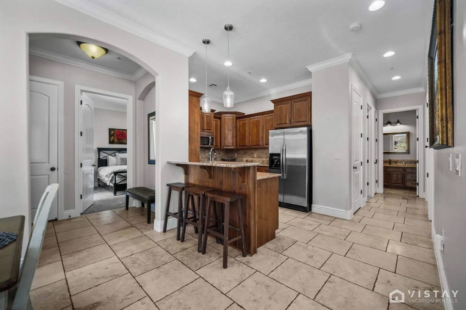 Open kitchen perfect for preparing meals after a day of adventure