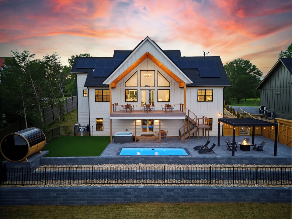 Back deck and terrace