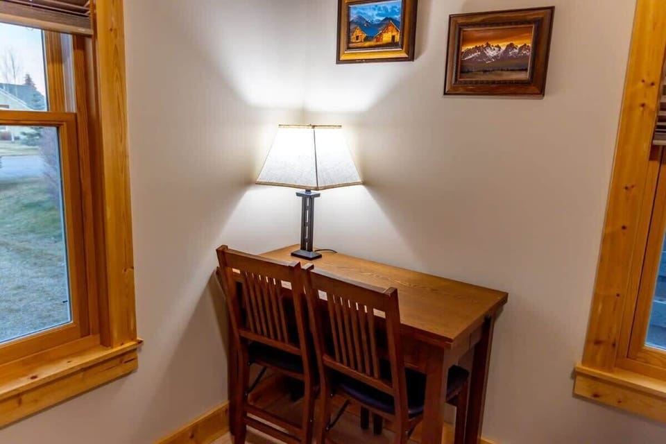 There is a small desk in case you have some work pop up 