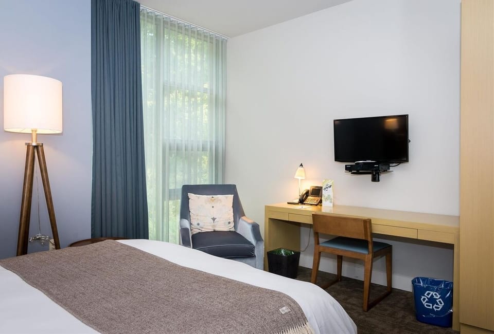 Catch up on work, then relax with in-room entertainment.