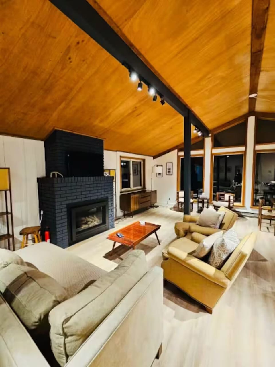 Living Room with Gas fireplace 
