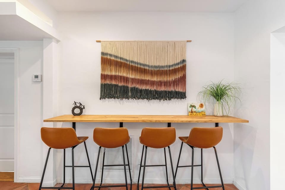 Stylish area with natural light.