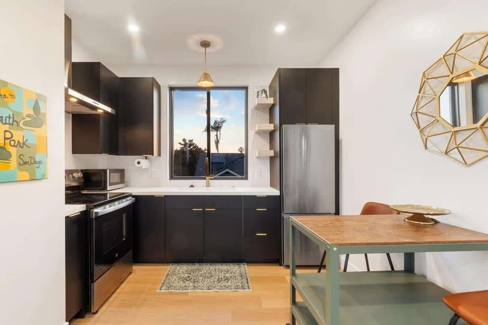 Contemporary kitchen with great light