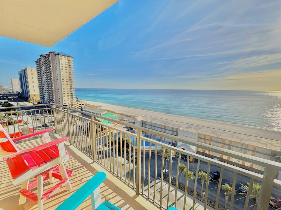 Premium seating on balcony with incredible views