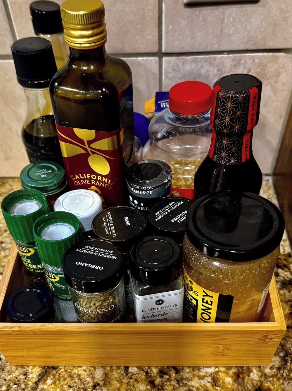 Complimentary spices, oil, and sauces so you can cook with ease.