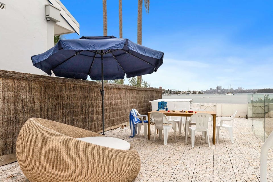 Terrace with beach view