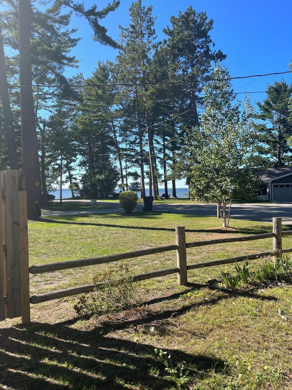 View of lake and public access point.