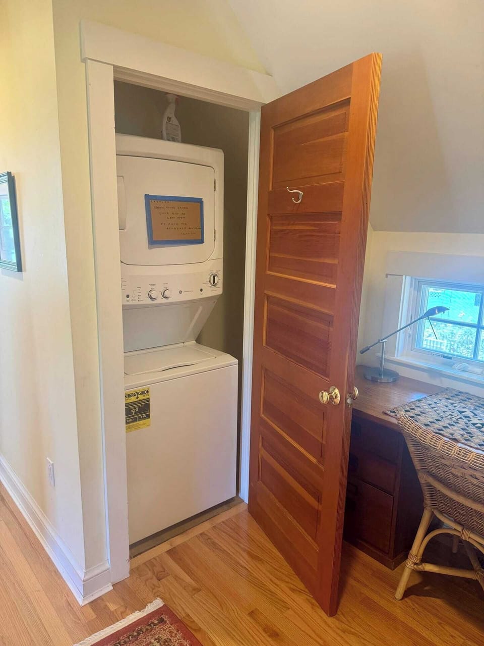 Upstairs washer and dryer
