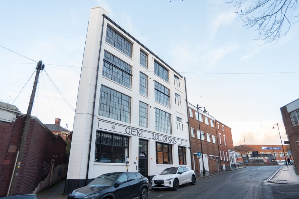 Exterior view of the GEM Buildings in Birmingham city centre.