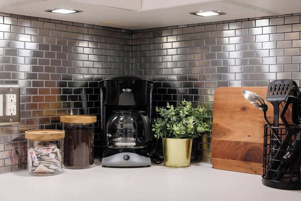 Start your day just how you like it with a fully stocked coffee station
