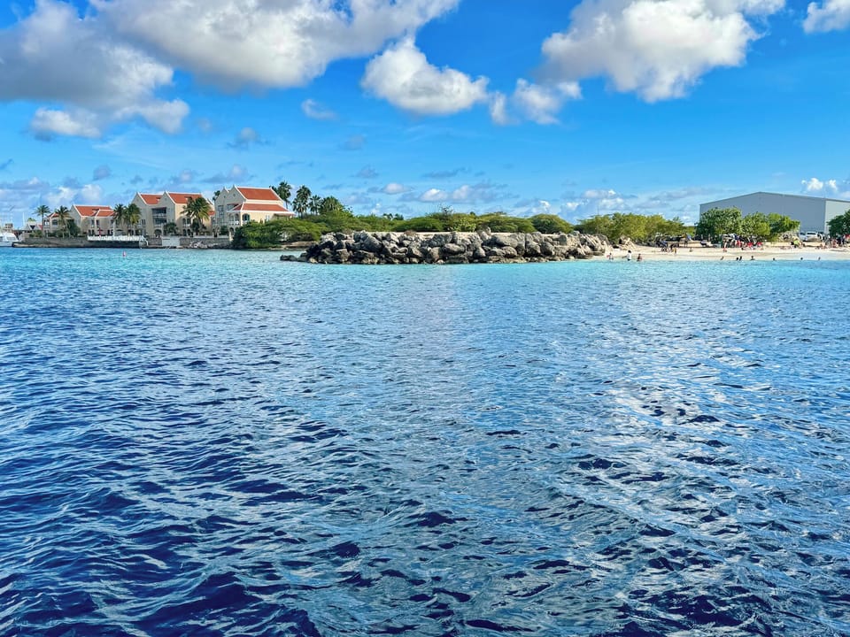 View of the property and adjacent Te Amo beach from the boat. 