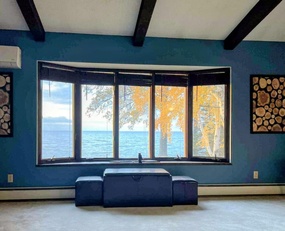 Expansive picture window overlooking Mille Lacs Lake—your front-row view of nature
