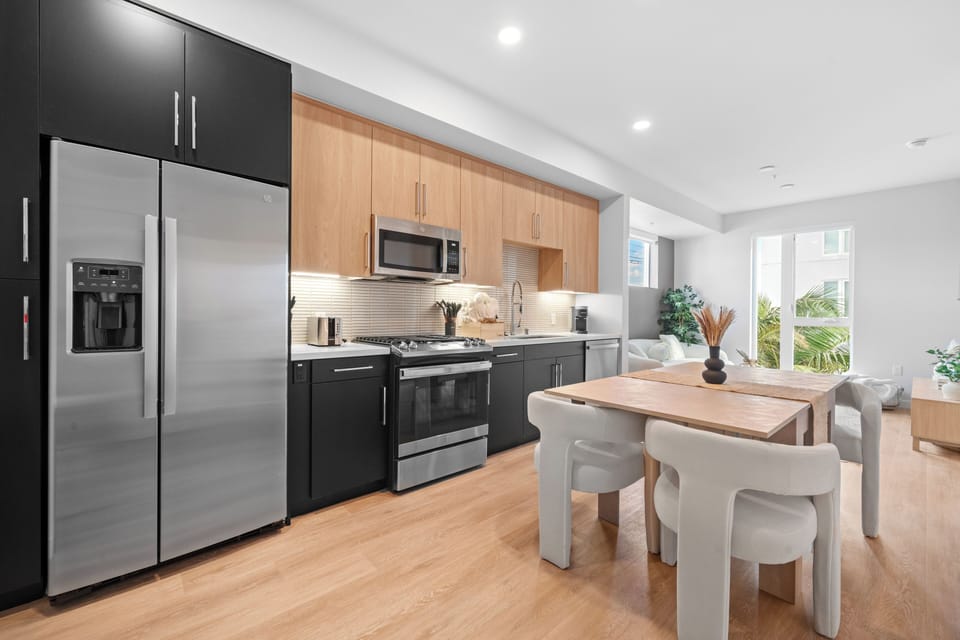 Kitchen and dining area
