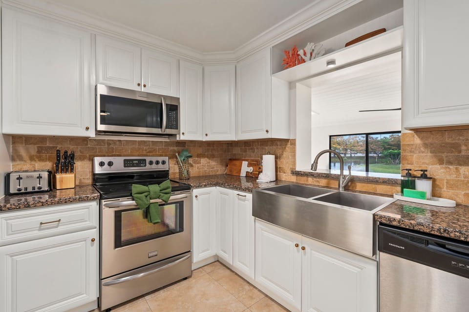Kitchen fully stocked