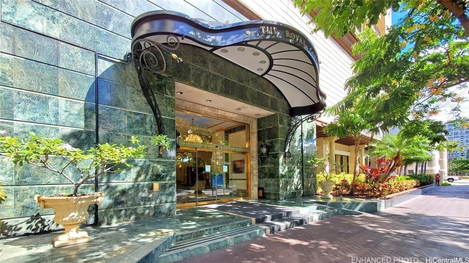 Royal Garden building main entrance.